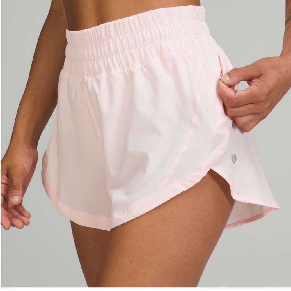 Lululemon Track That High Rise (HR) Shorts Size 6 Strawberry Milkshake